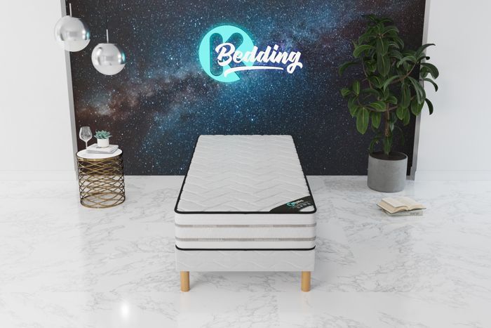 Memory Premium Set 90x200 | Slatted base + memory foam mattress | 25 cm of balanced comfort