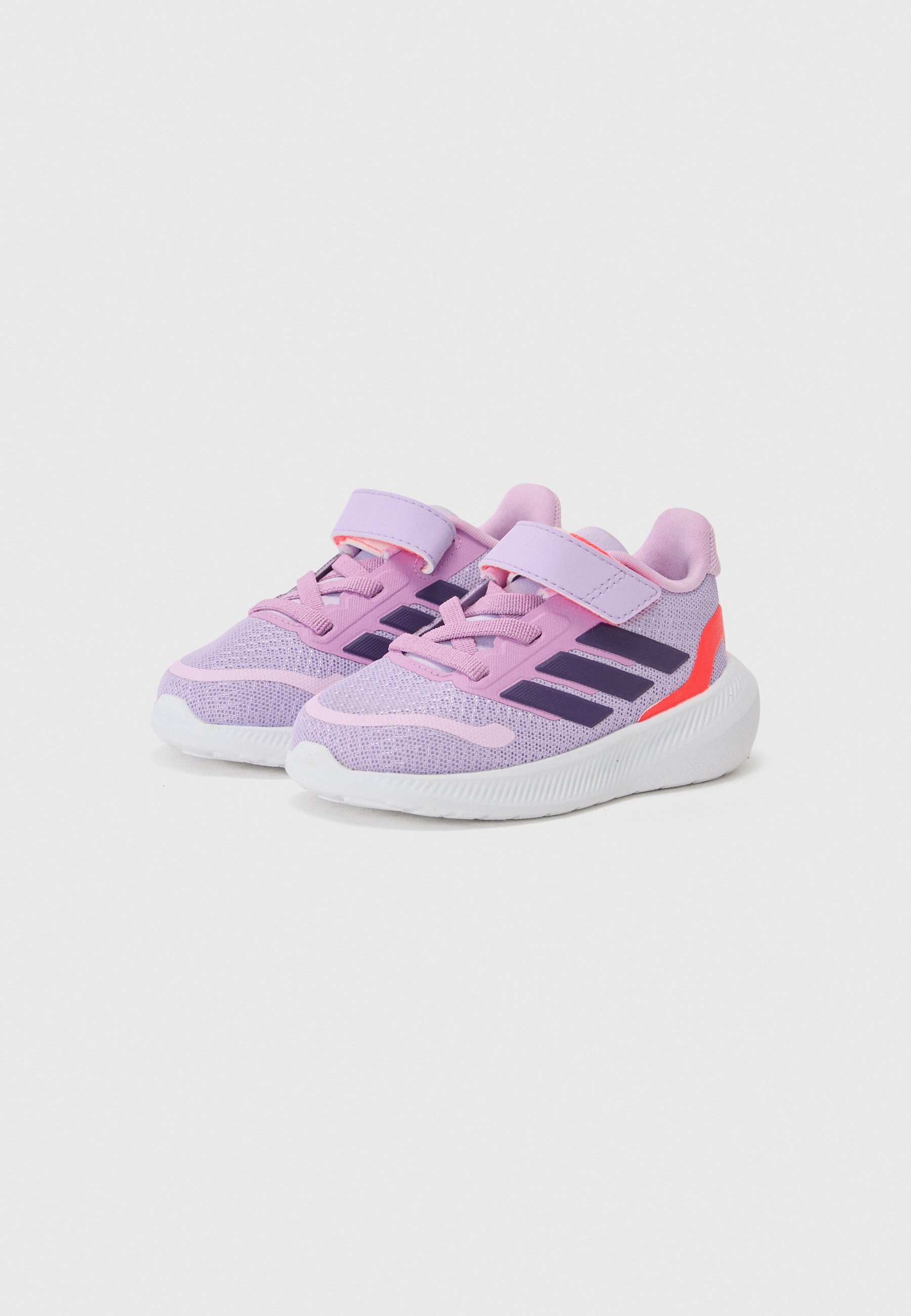 adidas Performance RUNFALCON UNISEX - Straßenlaufschuhe - Puderpflaume/Aurorapflaume/Klares Rot