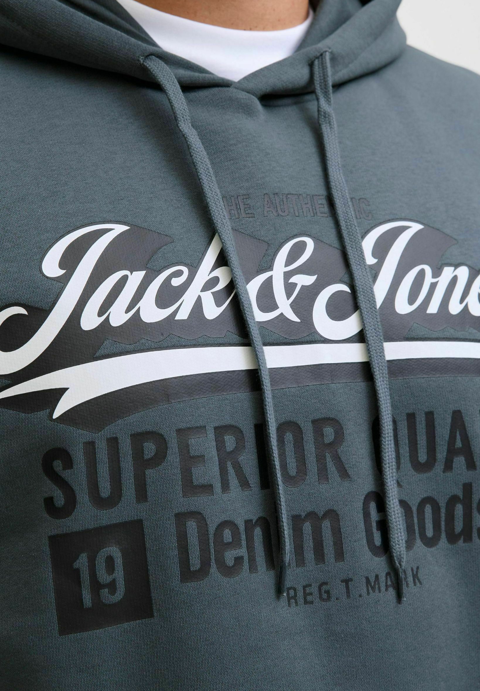 Sweat à capuche Jack & Jones JJELOGO - temps orageux