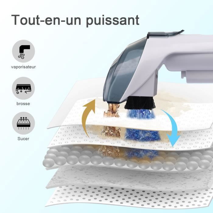 Aspirateur Nettoyeur à eau - MONMECD - K15-AC - 1,8L - 450W - 6 têtes d'aspiration