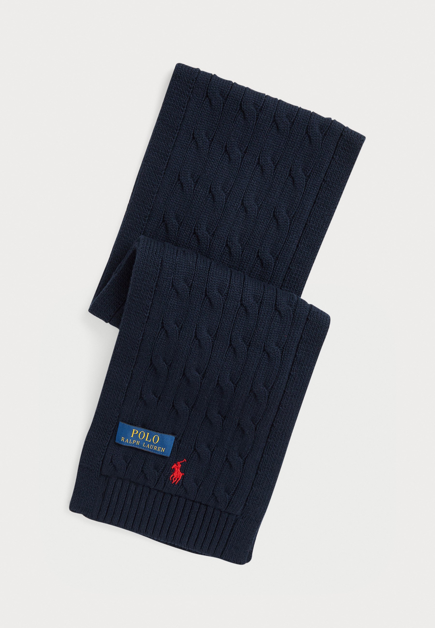 Polo Ralph Lauren Zopfstrick-Baumwollschal Unisex - Schal - Marineblau