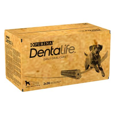 PURINA Dentalife Daily Dental Care Snacks för stora hundar (25-40 kg)