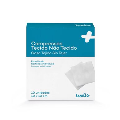 Wells Compressas Tecido Não Tecido 10x10cm      10 un 10 un