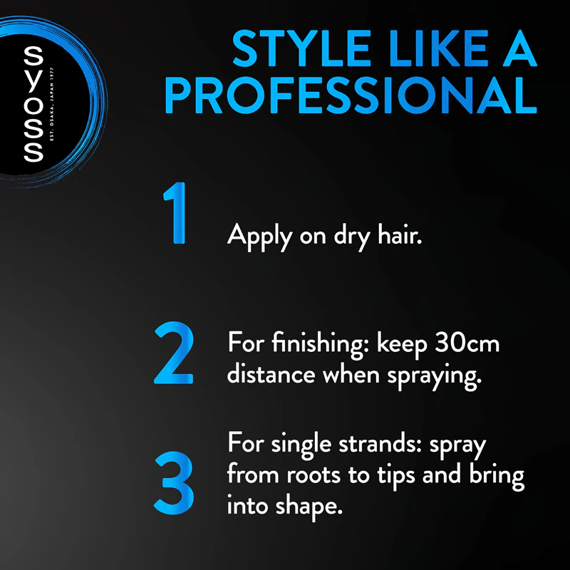 Spray fixador Syoss Volume Hairspray, fixação forte, 48 horas de duração