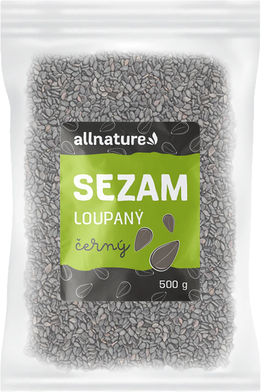 Allnature čierne sezamové semienka