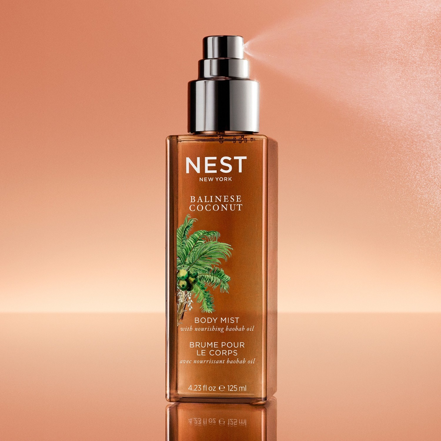 NEST NEW YORK Balijský kokosový telový sprej - 125 ml