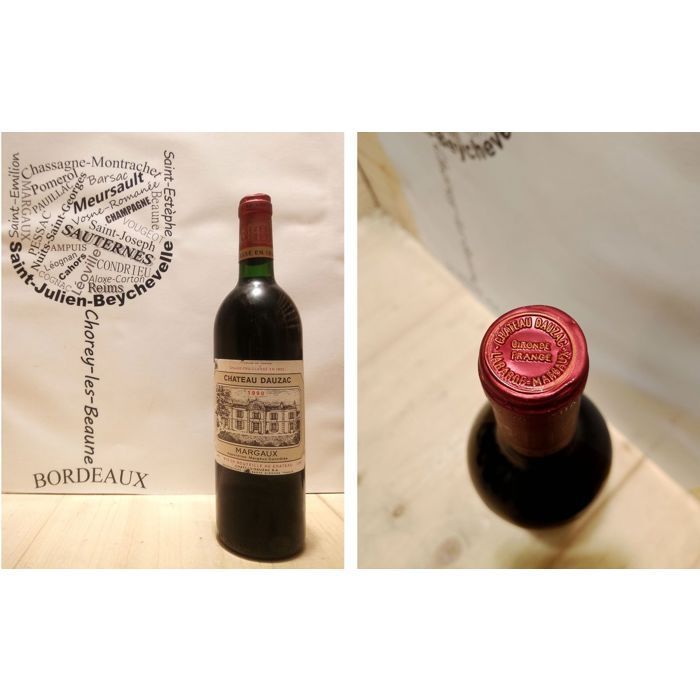 Château Dauzac 1990 - Margaux - 5ème Grand Cru Classé - 1 x 75 cl - Rouge