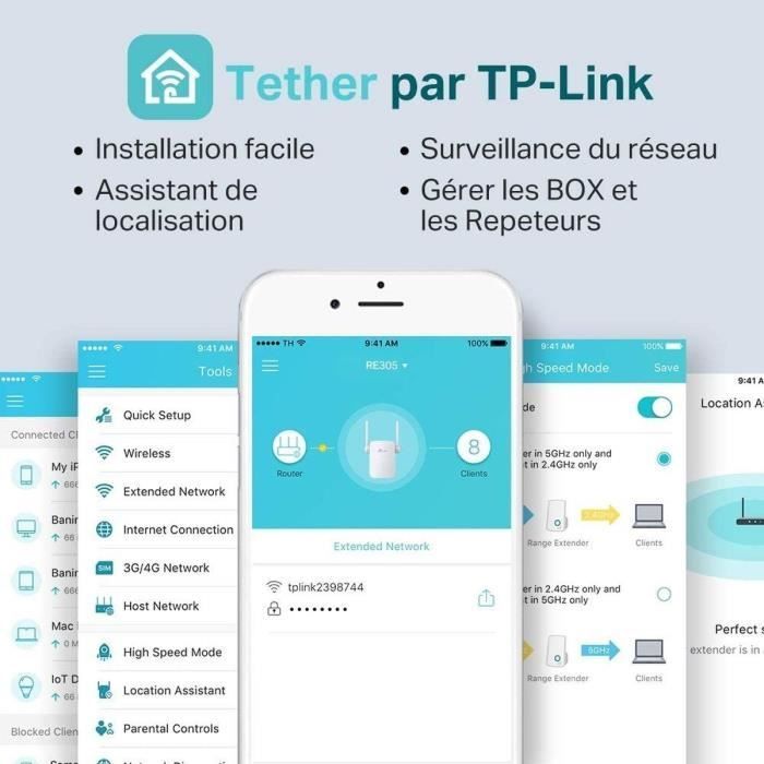 TP-LINK RE305 Dual-Band 1200Mbps Wi-Fi Repeater