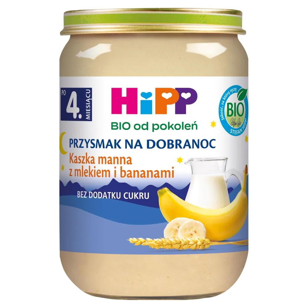 Hipp BIOKaszka Manna z Mlekiem i Bananami