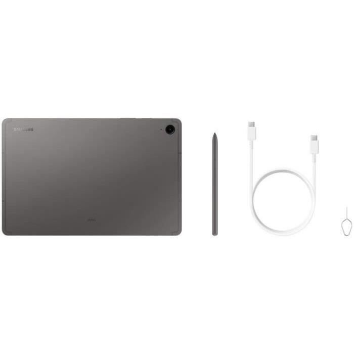 Tableta táctil Samsung Galaxy Tab S9 FE de 128 GB con Wi-Fi, color gris, incluye lápiz óptico S Pen.