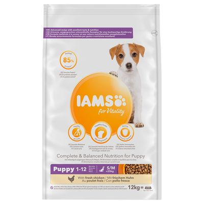 12 kg IAMS for Vitality Trockenfutter für Hunde – 7 % Rabatt!*
