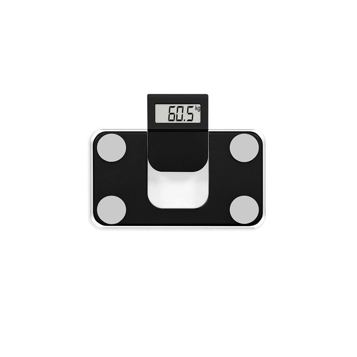 Electronic bathroom scale - LIVOO - DOM532N - Black - 180 kg - LCD screen - Compact 23x13 cm