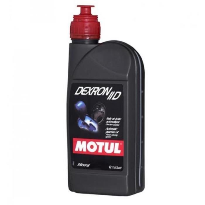 Aceite mineral Motul ATF DEXRON 2 D 1L para la transmisión de la dirección asistida en automóviles.