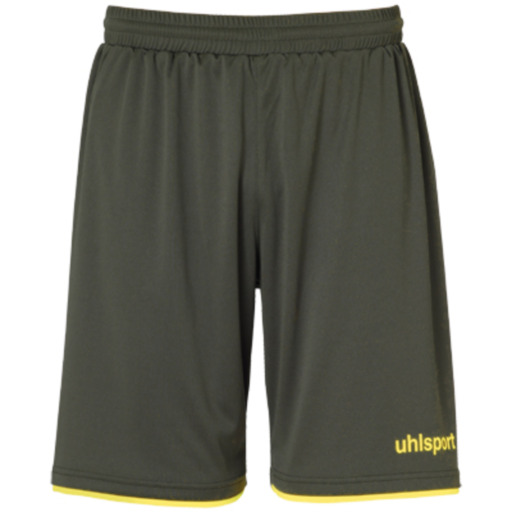  Uhlsport kluba šorti tumši olīvzaļi/amarillo fluorīds