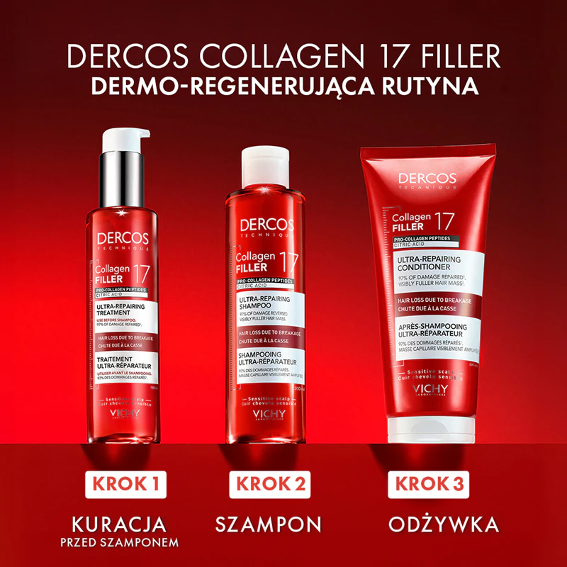 Condicionador Regenerador Intensivo Vichy Dercos Collagen Filler 17