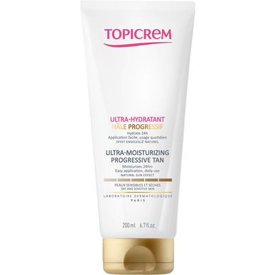 Crema autobronceadora ultrahidratante progresiva Topicrem 200 ml 200 ml