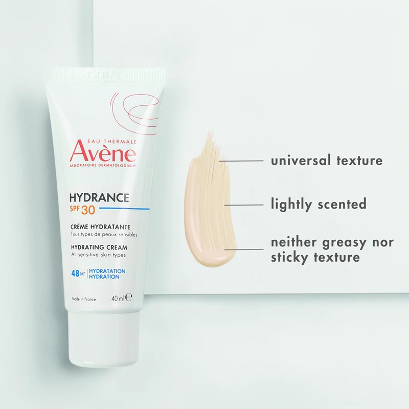 Avène Hydrance UV bagātīgais mitrinošais krēms jutīgai ādai ar SPF 30