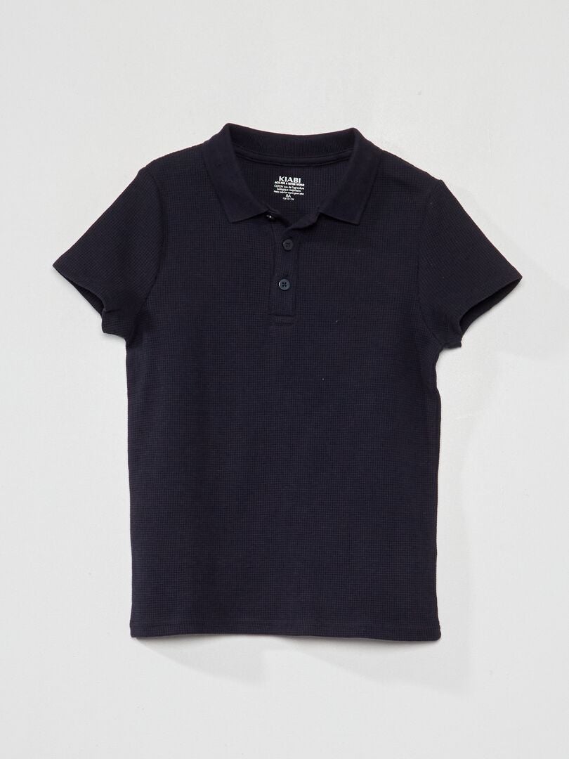 Polo Favo de Mel - AZUL