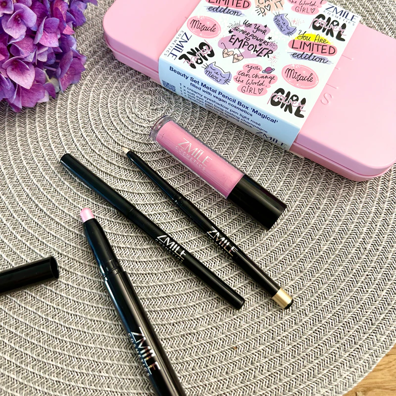 ZMILE COSMETICS Beauty Set Magická kovová krabička na penál Sada na líčení