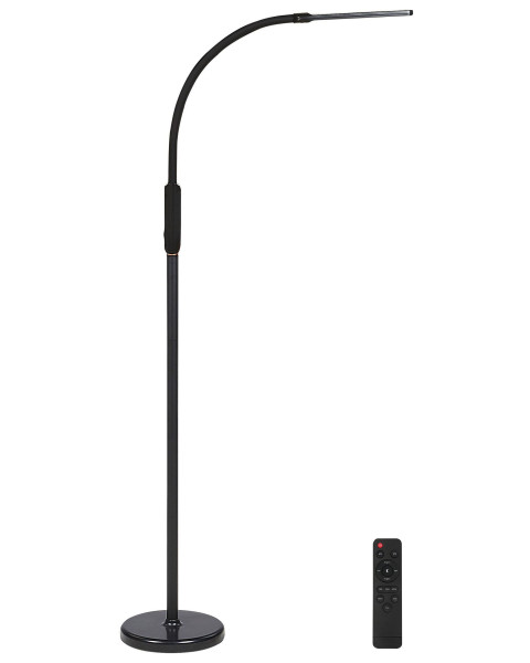 Lampa podłogowa LED ze ściemniaczem czarna