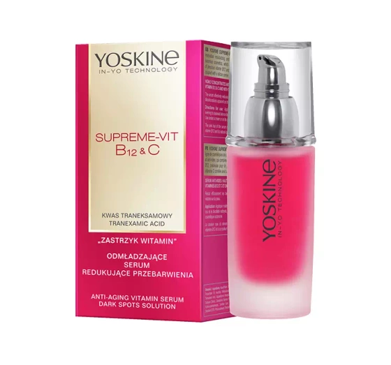 Yoskine Supreme-Vit B12   C odmładzające serum redukujące przebarwienia 50ml
