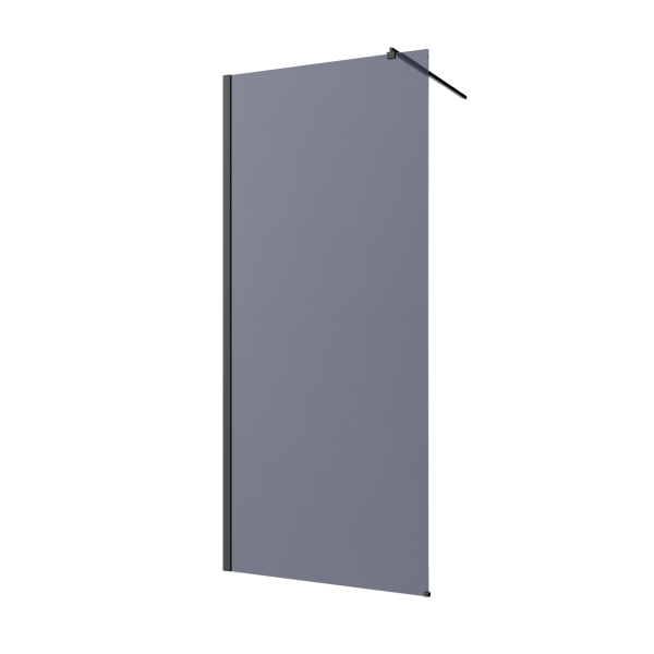 Kabina prysznicowa Walk-In II szkło grafitowe 200 x 80 cm