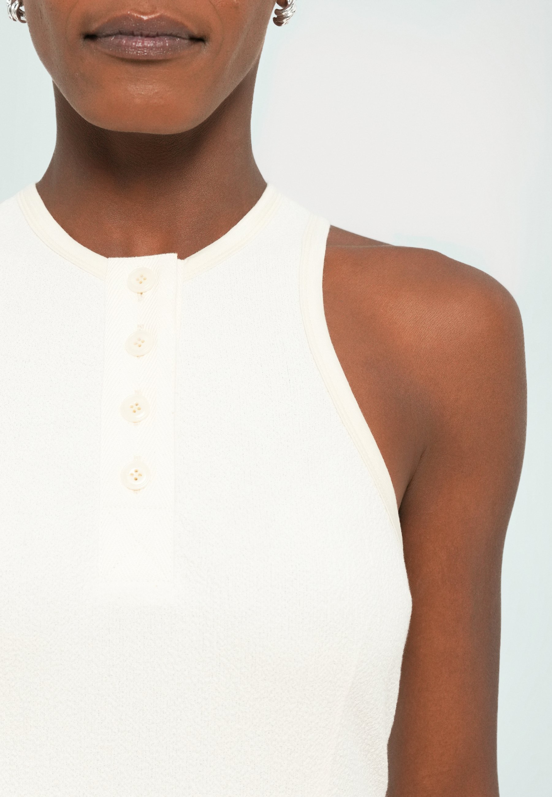 Nanushka THOOSA KLEIDER - Maxikleid - Creme