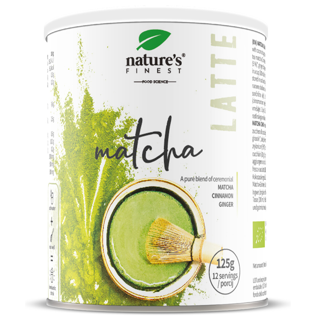 Dabas labākā bioloģiskā mača latte
