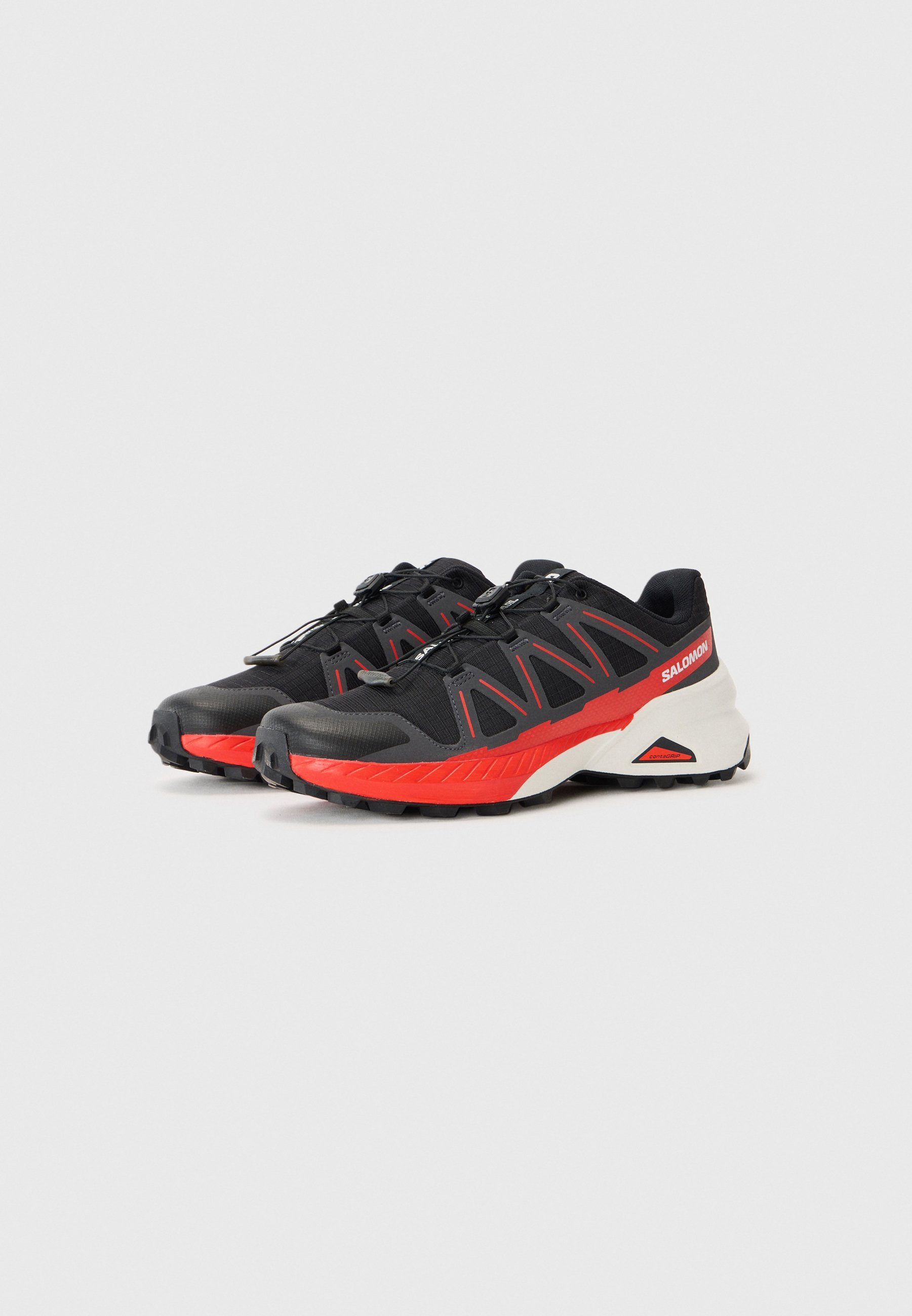 Salomon SPEEDCROSS PEAK - Wandelschoenen - zwart/asfalt/vurig rood