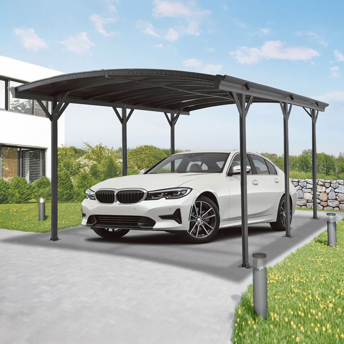 Carport HOME DELUXE 'FALO' >Colore: Nero