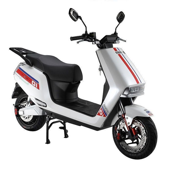 EUROCKA | A9 Witte elektrische scooter met verwijderbare lithiumbatterij en een actieradius van 40 km