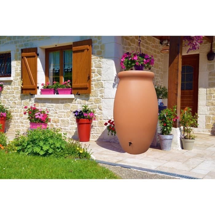 Depósito de agua tipo jarra toscana - BELLI - 1000 L - Terracota