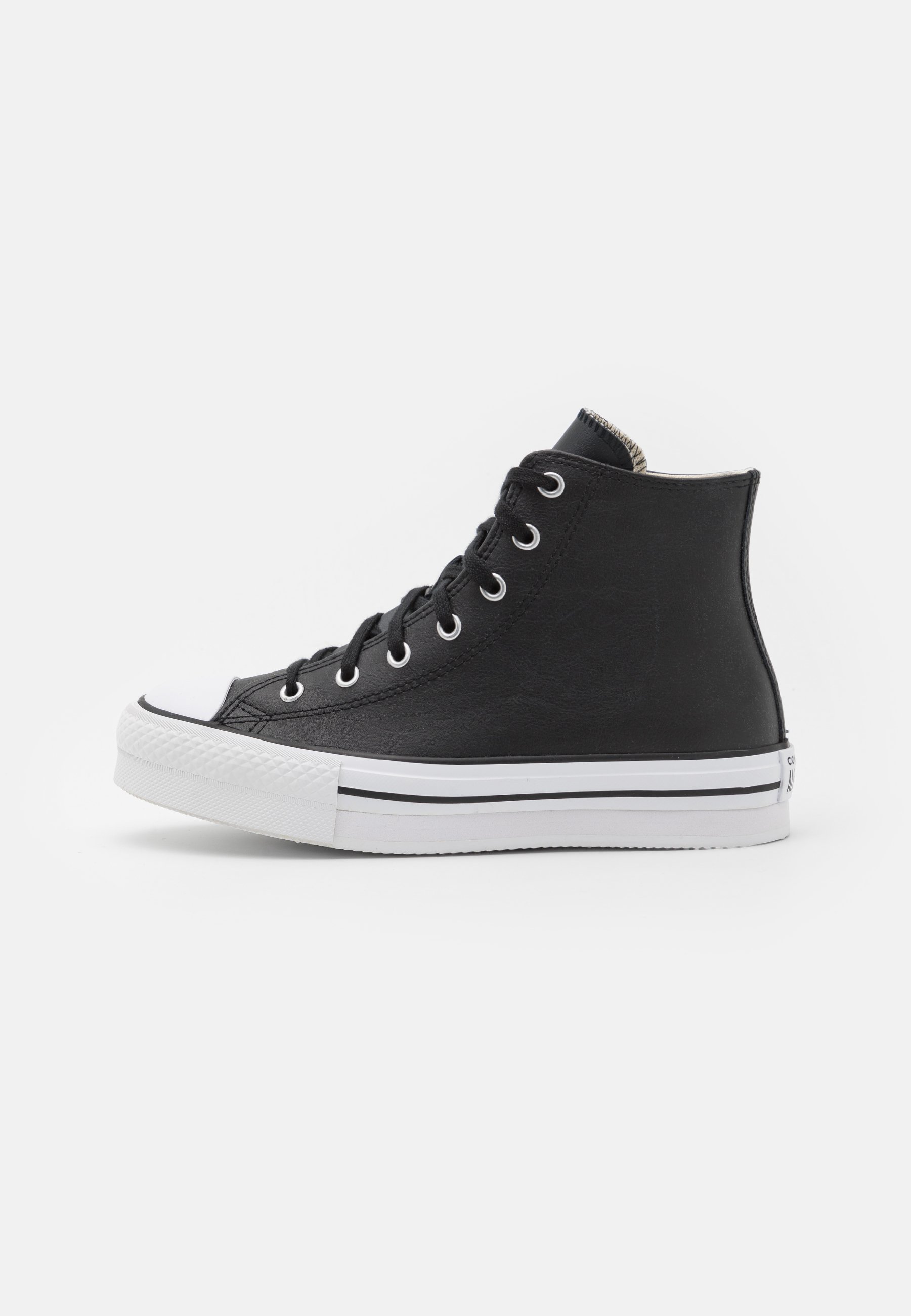 Converse CHUCK TAYLOR ALL STAR EVA LIFT PLATFORM UNISEX - Trampki wysokie - czarny/naturalna kość słoniowa/biały