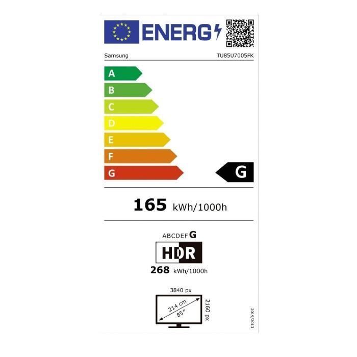 Samsung 85U7005F - Televisor LED de 85