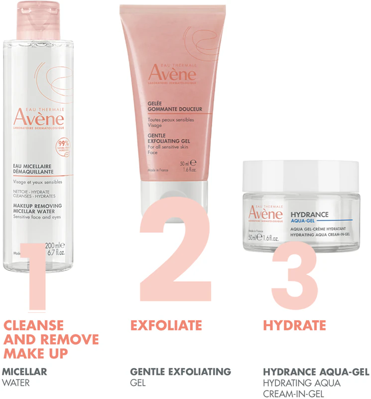 Avène Hydrance Hydrating Aqua Cream-in-Gel je ľahký hydratačný gélový krém 3 v 1.