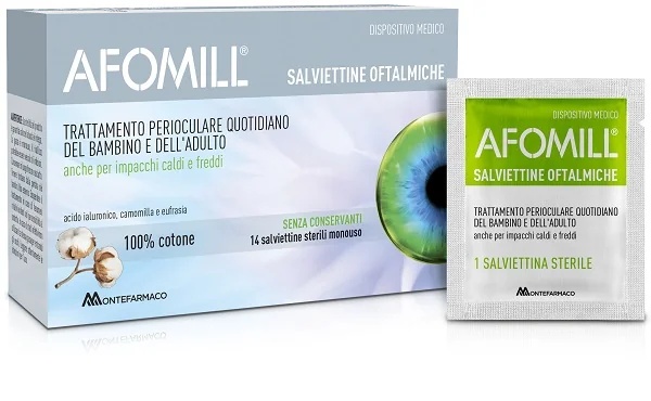 AFOMILL Toallitas oftálmicas Afomill 14 unidades Bienestar Oftalmológico