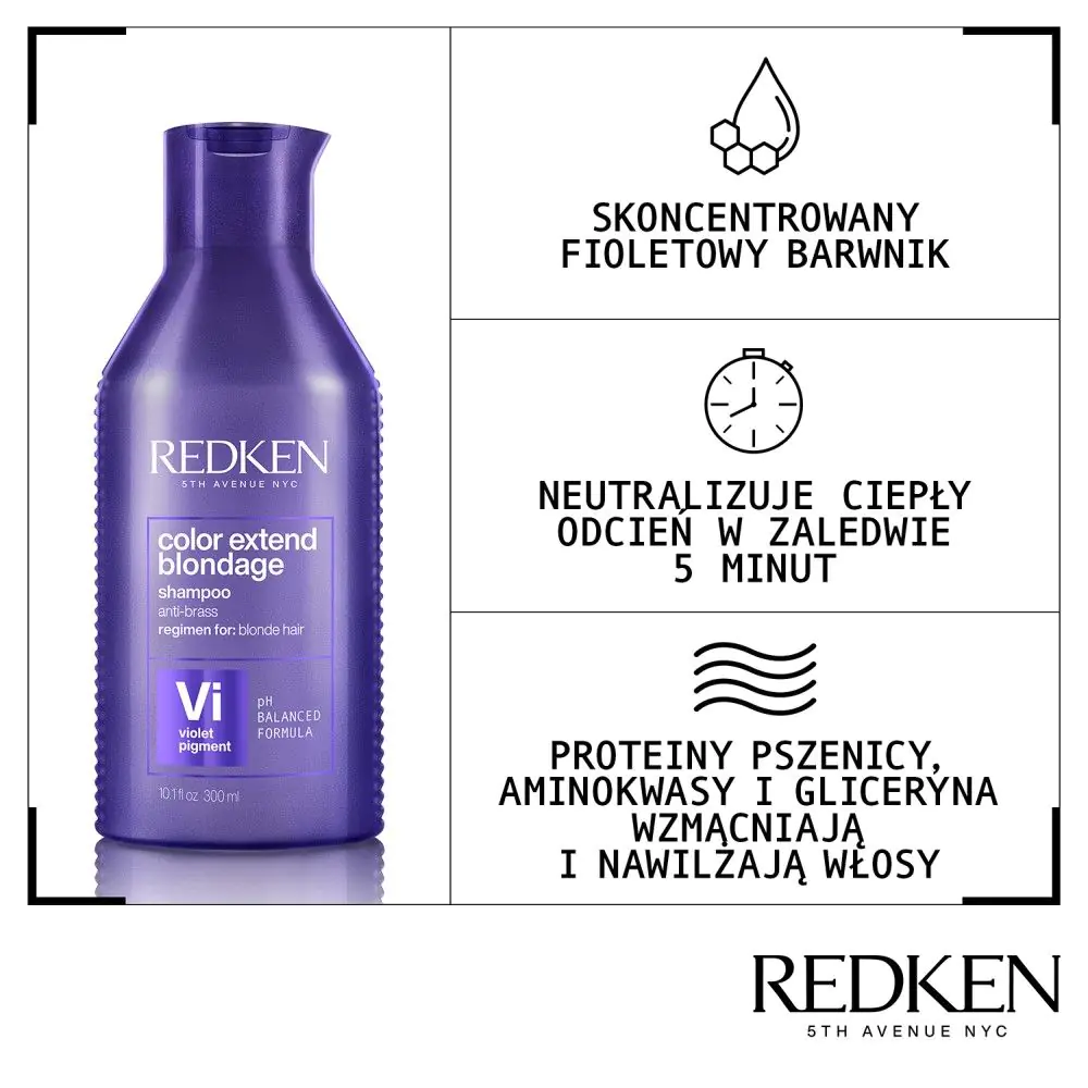 Redken Color Extend Blondage Szampon do włosów, 300 ml