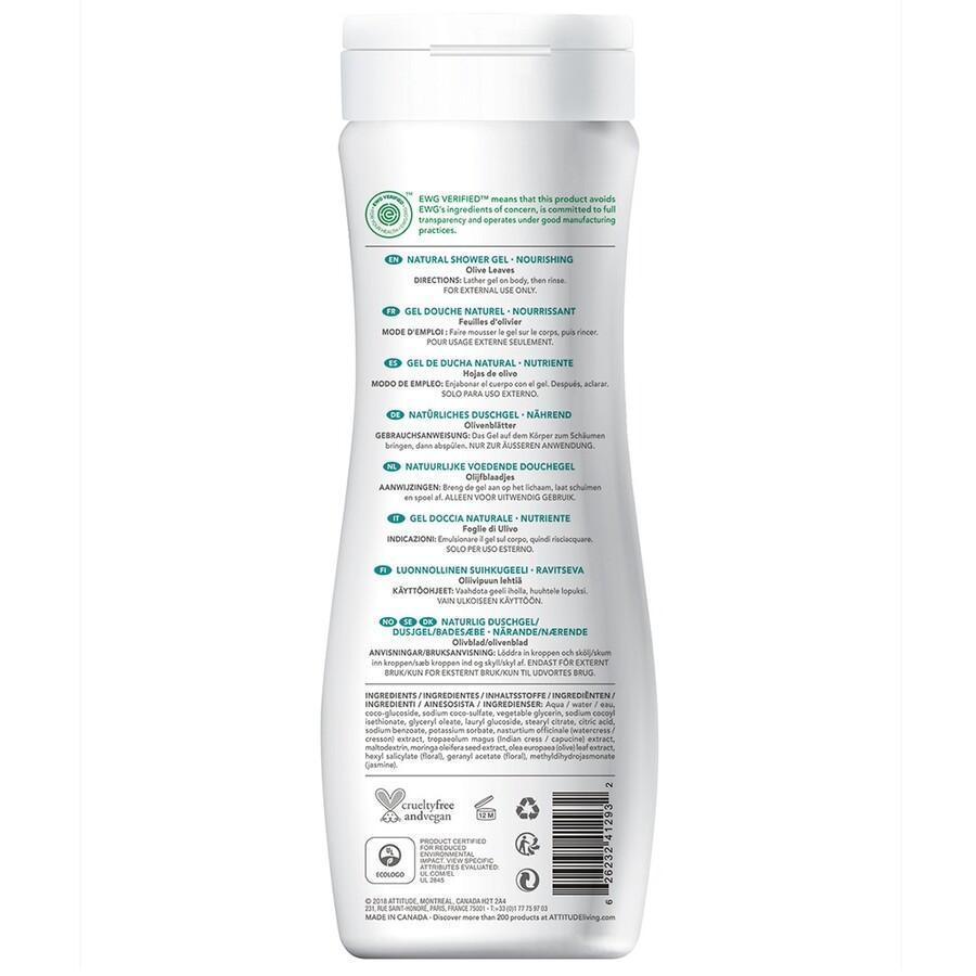 Gel za prhanje Attitude Super Leaves Science gel za prhanje - negovalni - 473 ml