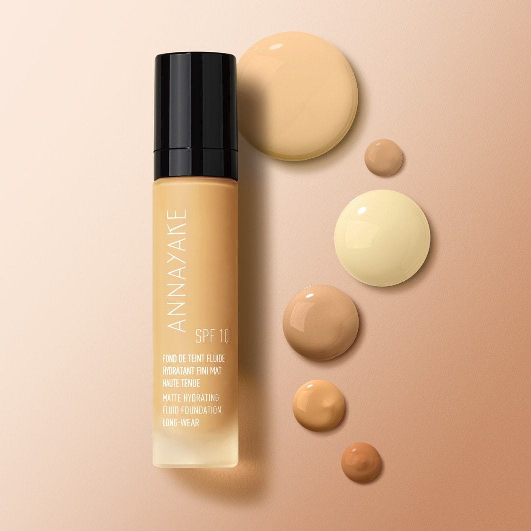 Annayake Matte Foundation, mitrinošs šķidrs tonālais krēms ar ilgstošu noturību, SPF 10 – 30 ml