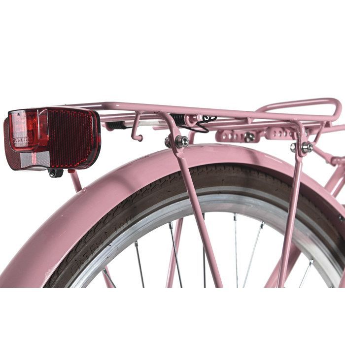 DaCapo Vélo de ville femme 28'' Classic Premium rose 1 Gang TC 53 cm avec panier
