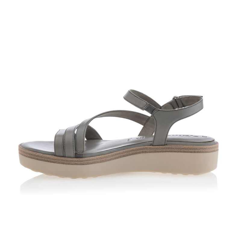 Grüne Damensandalen / Zehenfreie Schuhe