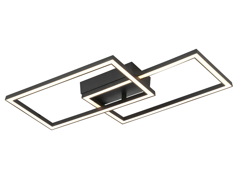 Lampa sufitowa Alma LED 2-punktowa 29 cm akrylowa czarna