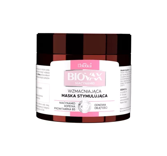 Biovax Niacynamid wzmacniająca maska stymulująca do włosów 250 ml