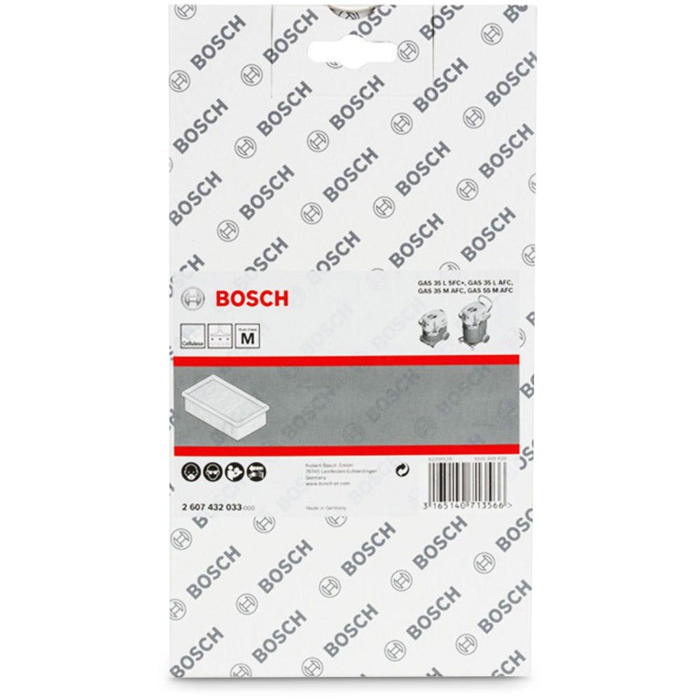 Filtro de celulose para vácuo BOSCH 2607432033