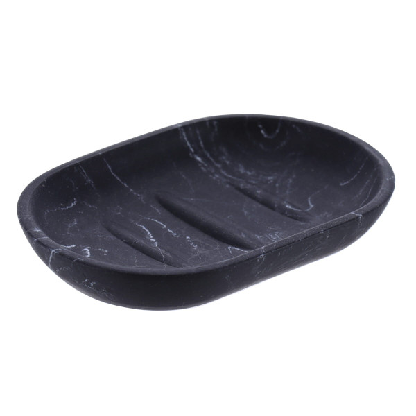 Mydelniczka Everist Black Marble stojąca na blat