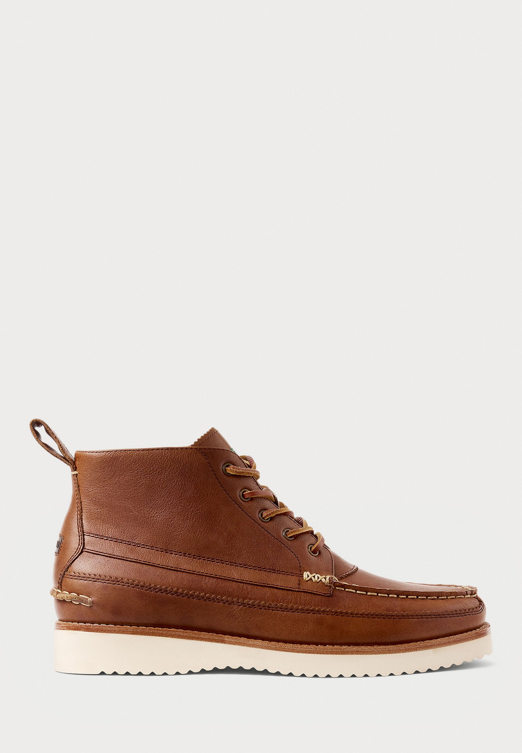 Polo Ralph Lauren RANGER LEATHER WORKBOOT - Enkellaarsjes met vetersluiting - bruin