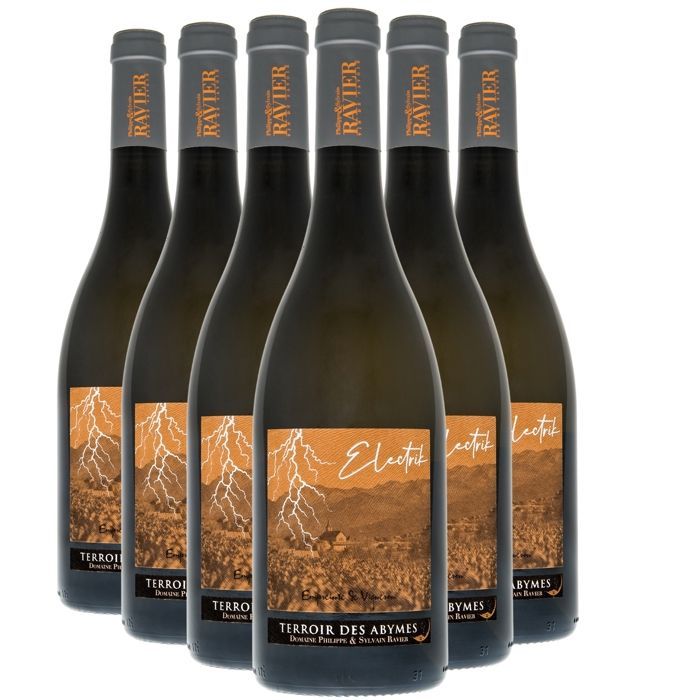 Philippe e Sylvain Ravier Vin de Savoie Abymes Cuvée Electrik 2024 - Vino bianco della Savoia - Bugey (6x75cl)