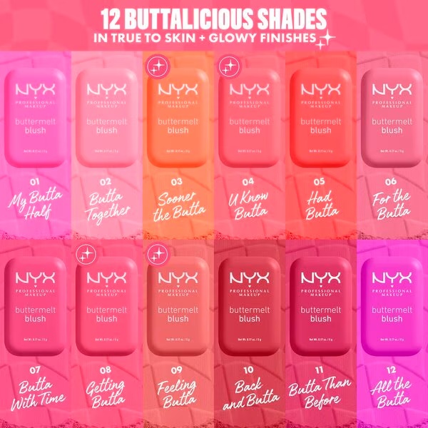 NYX Professional Makeup 04 U Know Butta Buttermelt lícenka<br>5g