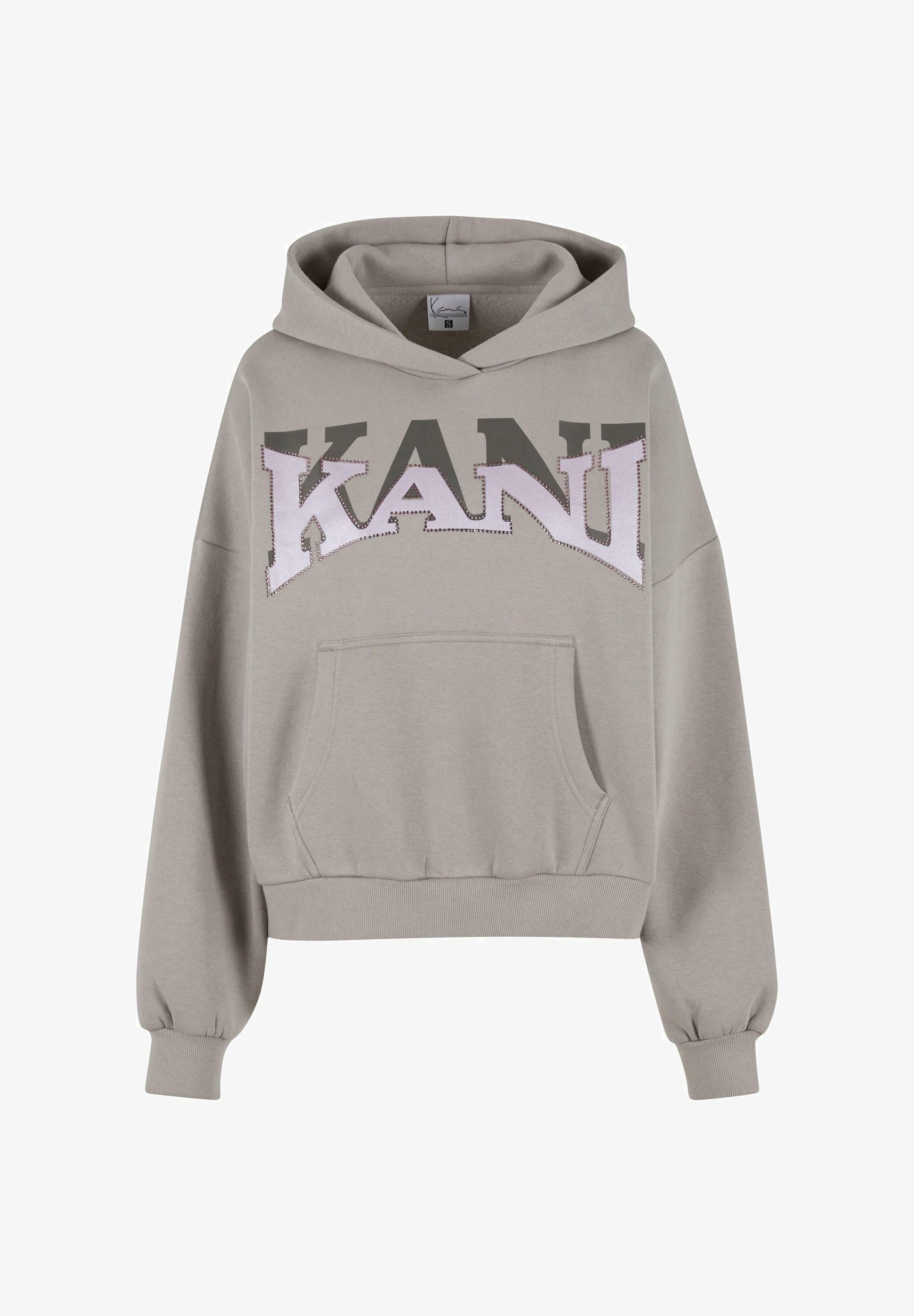 Moletom com capuz Karl Kani SIGNATURE GLITTER - cinza