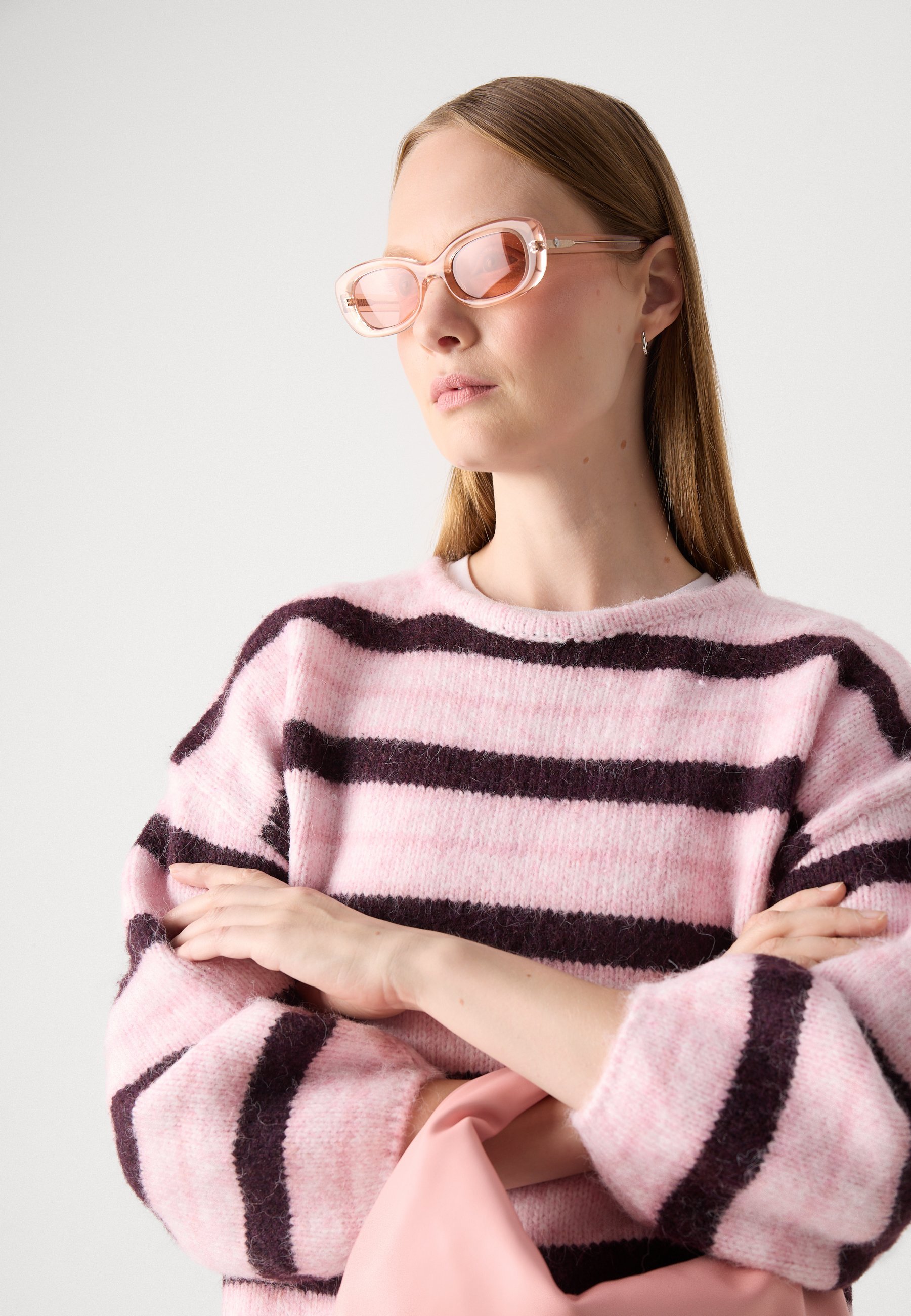 Lindex SWEATER LOLLIE - Trui - licht stoffig roze